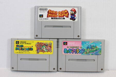 Lot of 3 Super Mario RPG World Yoshi's Island (B) Nintendo Super Famicom SFC