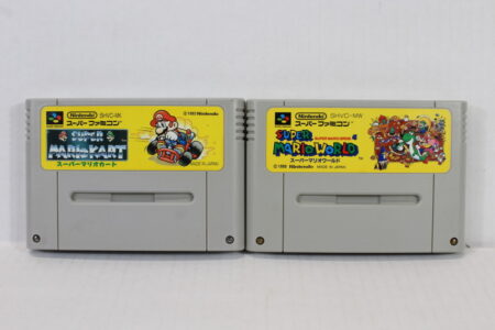 Lot of 2 Super Mario World & Kart (B) Nintendo Super Famicom SFC