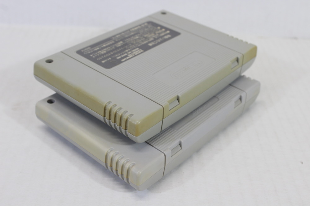 Lot of 2 Super Mario World & Kart (B) Nintendo Super Famicom SFC