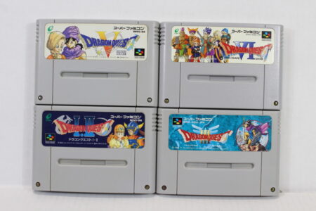 Lot of 4 Dragon Quest 1 2 3 5 6 I II III V VI (B) Nintendo Super Famicom SFC
