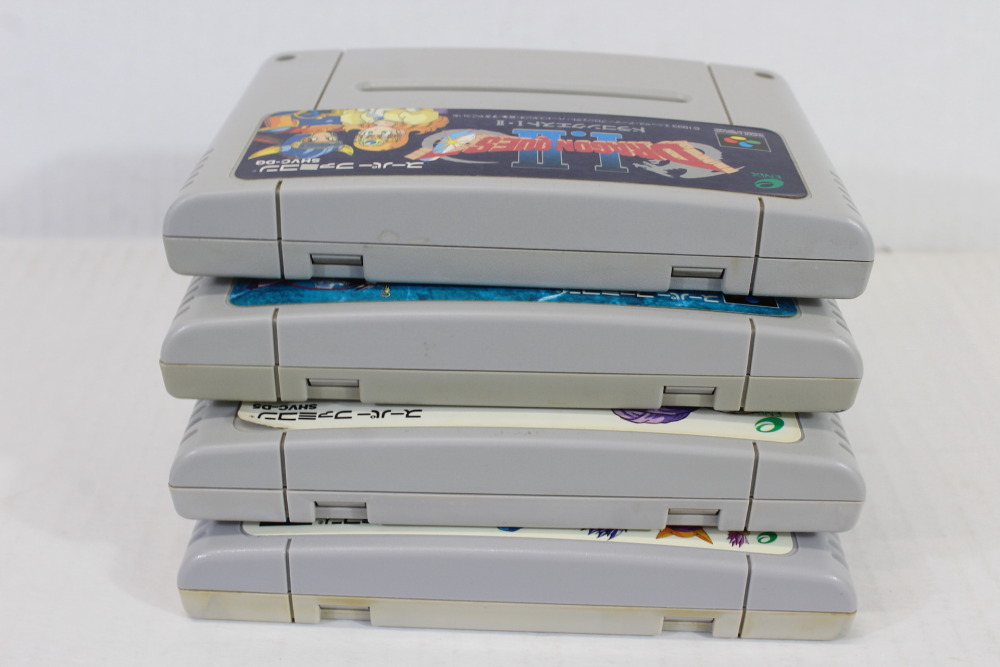Lot of 4 Dragon Quest 1 2 3 5 6 I II III V VI (B) Nintendo Super Famicom SFC