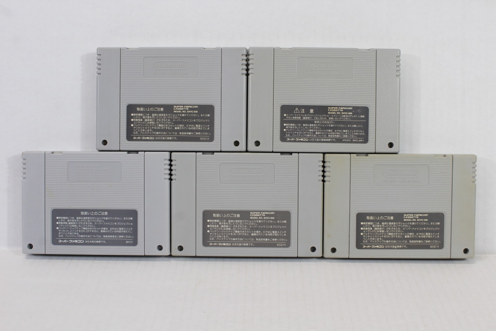 Lot of 5 Super Mario Kart World RPG Collection / All-Stars Yoshi's Island (B) Nintendo Super Famicom SFC
