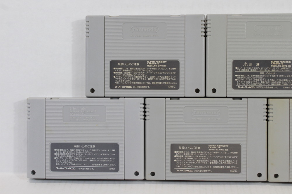 Lot of 5 Super Mario Kart World RPG Collection / All-Stars Yoshi's Island (B) Nintendo Super Famicom SFC