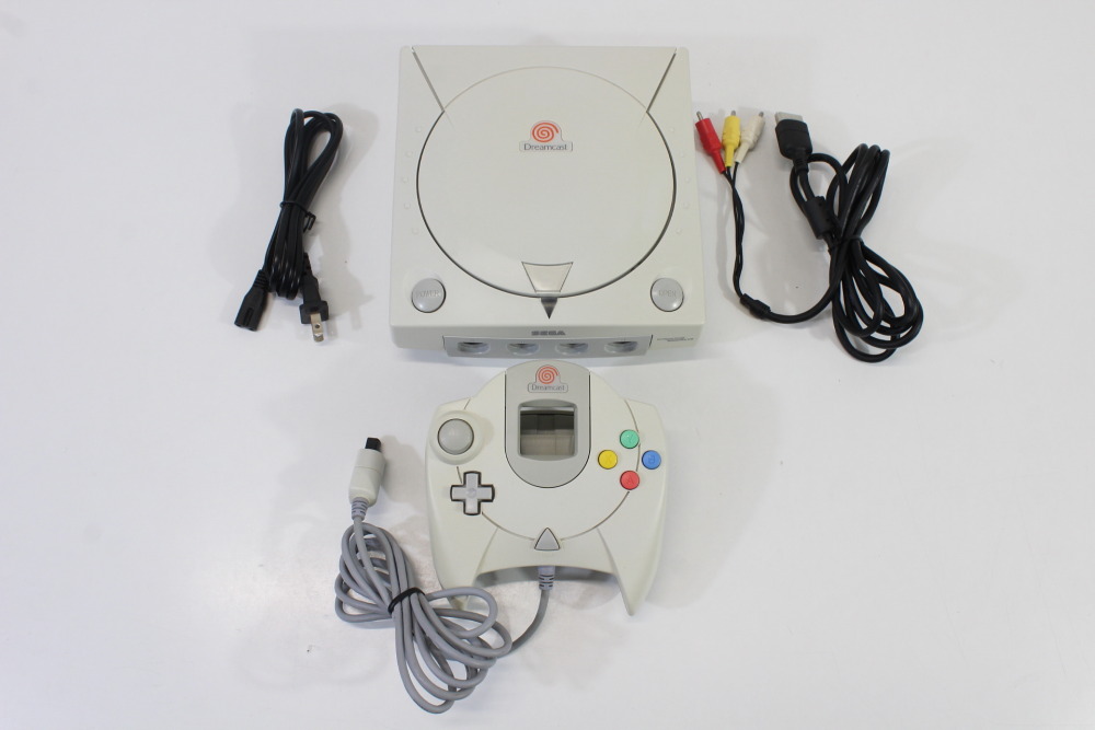 SEGA Dreamcast White Console & Controller AC AV HKT-3000 (B New Clock Battery & GD-ROM Recapped) SEGA Dreamcast DC