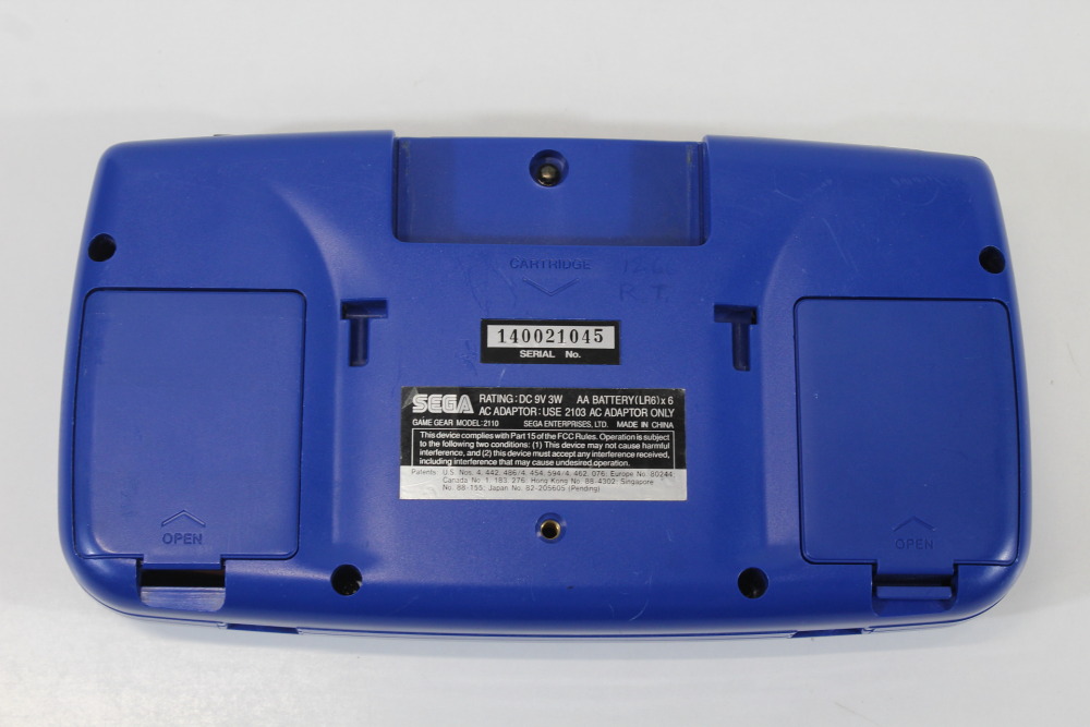 SEGA Game Gear Blue Console (NOT WORKING For Parts or Repair) SEGA Game Gear GG