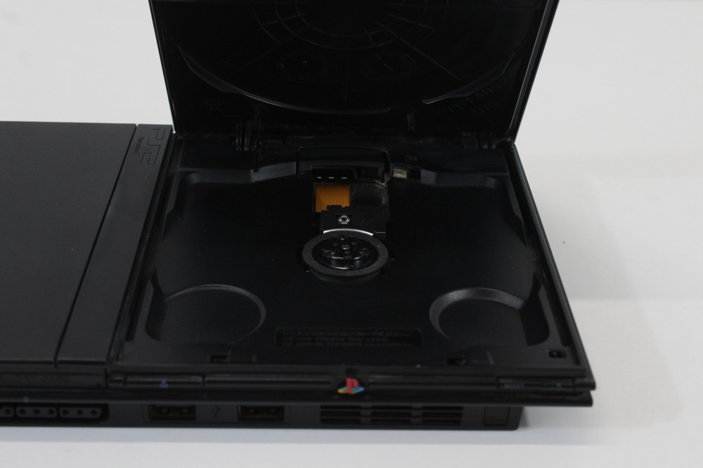 "New Laser" PS2 SCPH-77000 Slim Black Console & AV Cable AC Adapter (B) SONY PlayStation 2 PS2