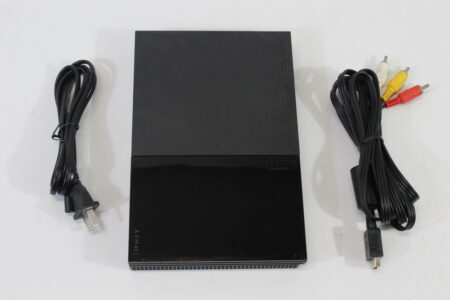 PS2 SCPH-90000 Slim Black Console & AV Cable Power Cord (B) SONY PlayStation 2 PS2