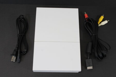PS2 SCPH-90000 Slim White Console & AV Cable Power Cord (B) SONY PlayStation 2 PS2