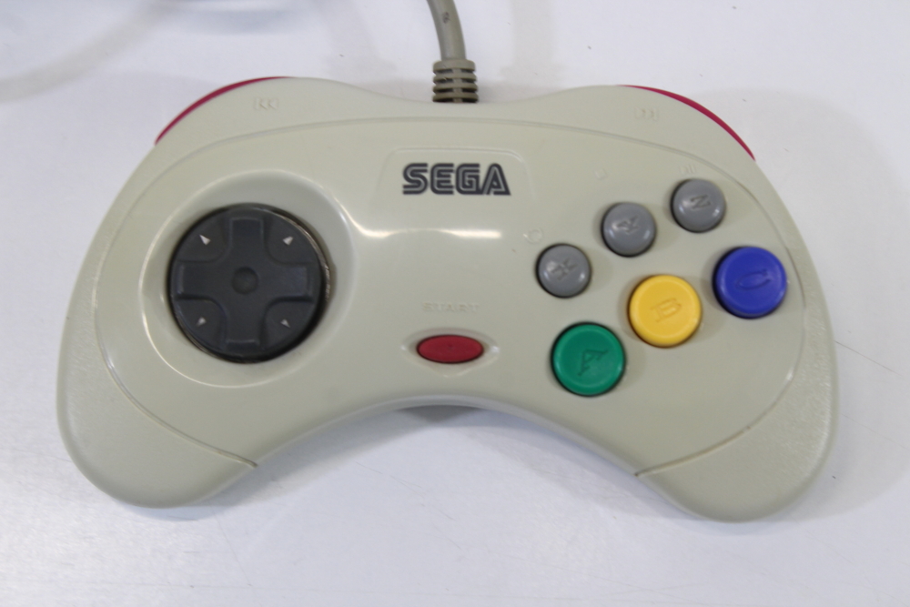 Lot of 2 Official Sega Saturn White Controllers HSS-0101 (C) SEGA Saturn SS