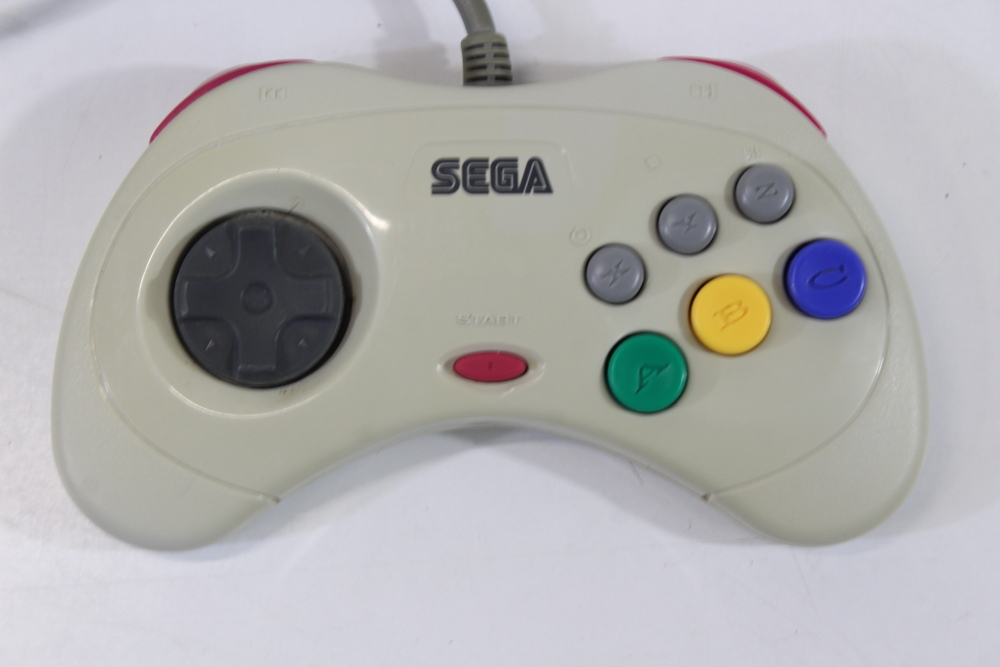 Lot of 2 Official Sega Saturn White Controllers HSS-0101 (C) SEGA Saturn SS