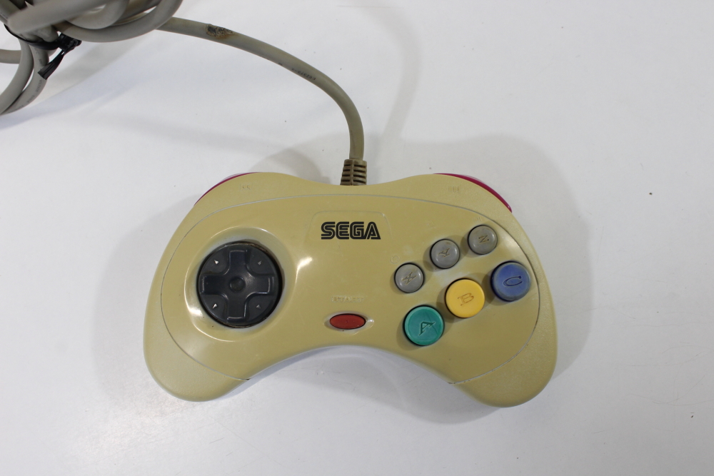 Lot of 2 Official Sega Saturn White Controllers HSS-0101 (C) SEGA Saturn SS