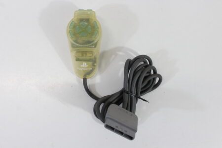 Hori One Handed Grip Controller Clear Blue Teal Discolored SLPH-00057 (B) PlayStation PS2