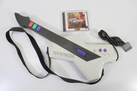 Konami Guitar Freaks RU018 Controller W/ Strap & Guitar Freaks (B) Playstation PS1 PS2