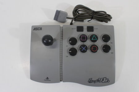 ASCII Fighter Stick V Jr. Arcade Joystick Controller ASC-0504J (B) Playstation PS1