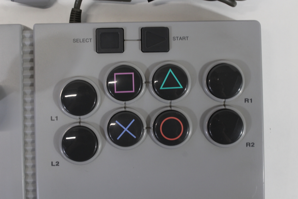 ASCII Fighter Stick V Jr. Arcade Joystick Controller ASC-0504J (B) Playstation PS1