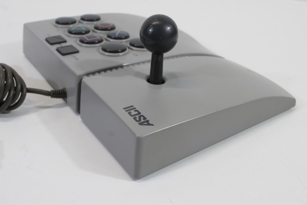ASCII Fighter Stick V Jr. Arcade Joystick Controller ASC-0504J (B) Playstation PS1