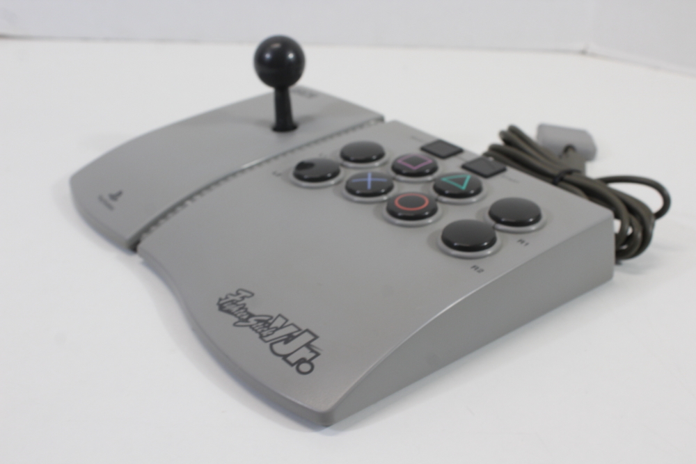 ASCII Fighter Stick V Jr. Arcade Joystick Controller ASC-0504J (B) Playstation PS1