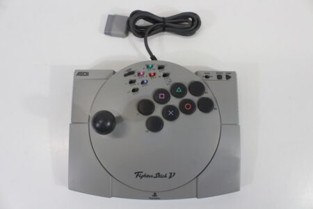 ASCII Fighter Stick V Arcade Joystick Controller ASC-0501J (B) Playstation PS1