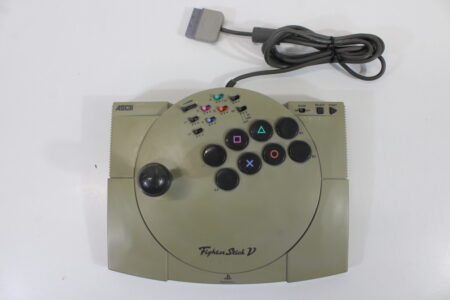 ASCII Fighter Stick V Arcade Joystick Controller ASC-0501J (B, Discolored) Playstation PS1
