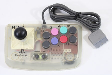 Hori Compact Joystick HPS-29 Clear White Controller (B) PlayStation PS2