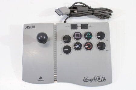 ASCII Fighter Stick V Jr. Arcade Joystick Controller ASC-0504J (B) Playstation PS1