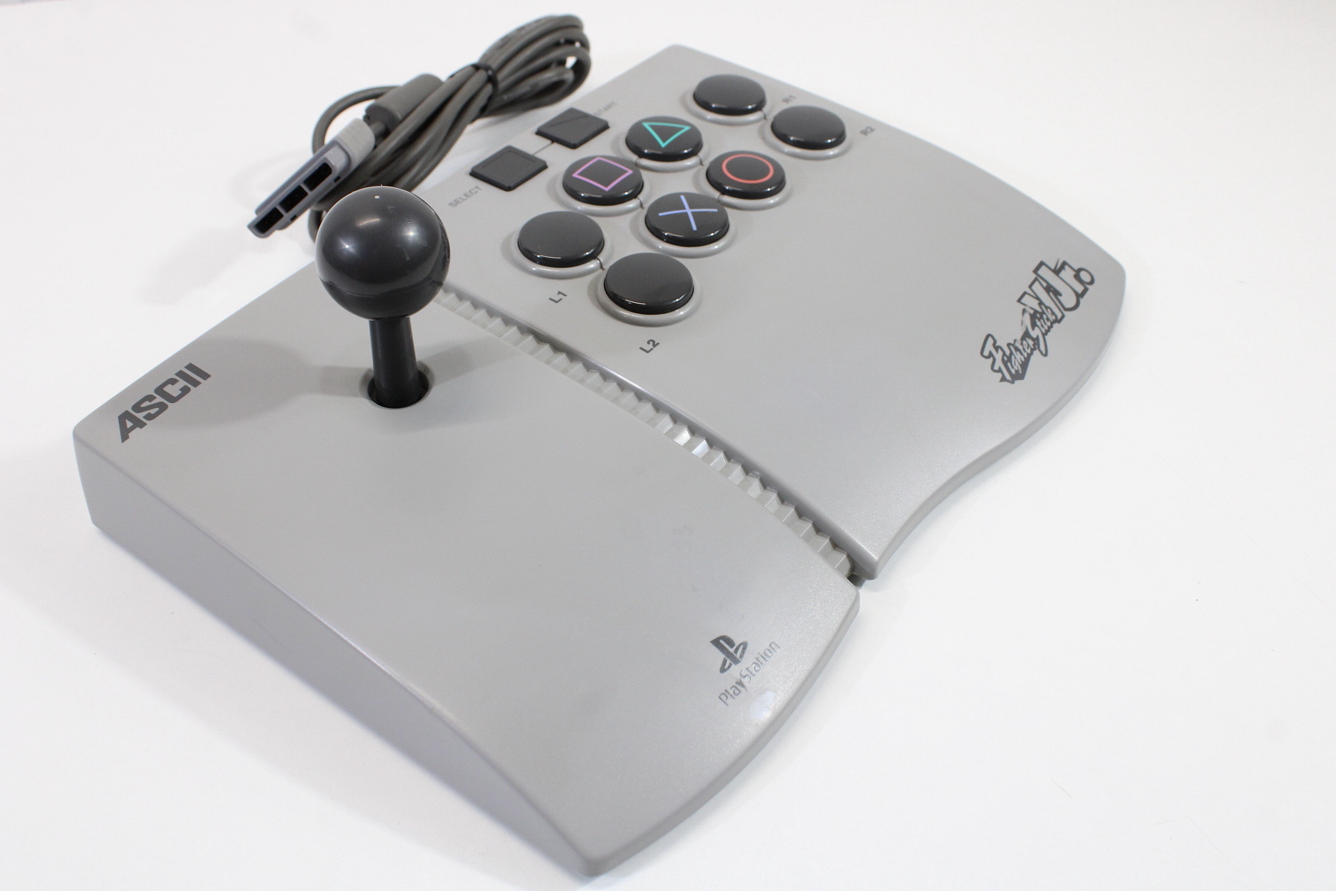 ASCII Fighter Stick V Jr. Arcade Joystick Controller ASC-0504J (B) Playstation PS1