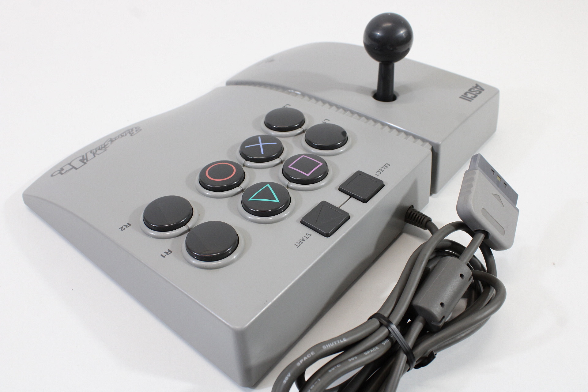 ASCII Fighter Stick V Jr. Arcade Joystick Controller ASC-0504J (B) Playstation PS1