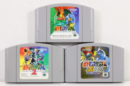Lot of 3 Pokemon Stadium 1 2 Gold & Silver (B) Nintendo 64 N64