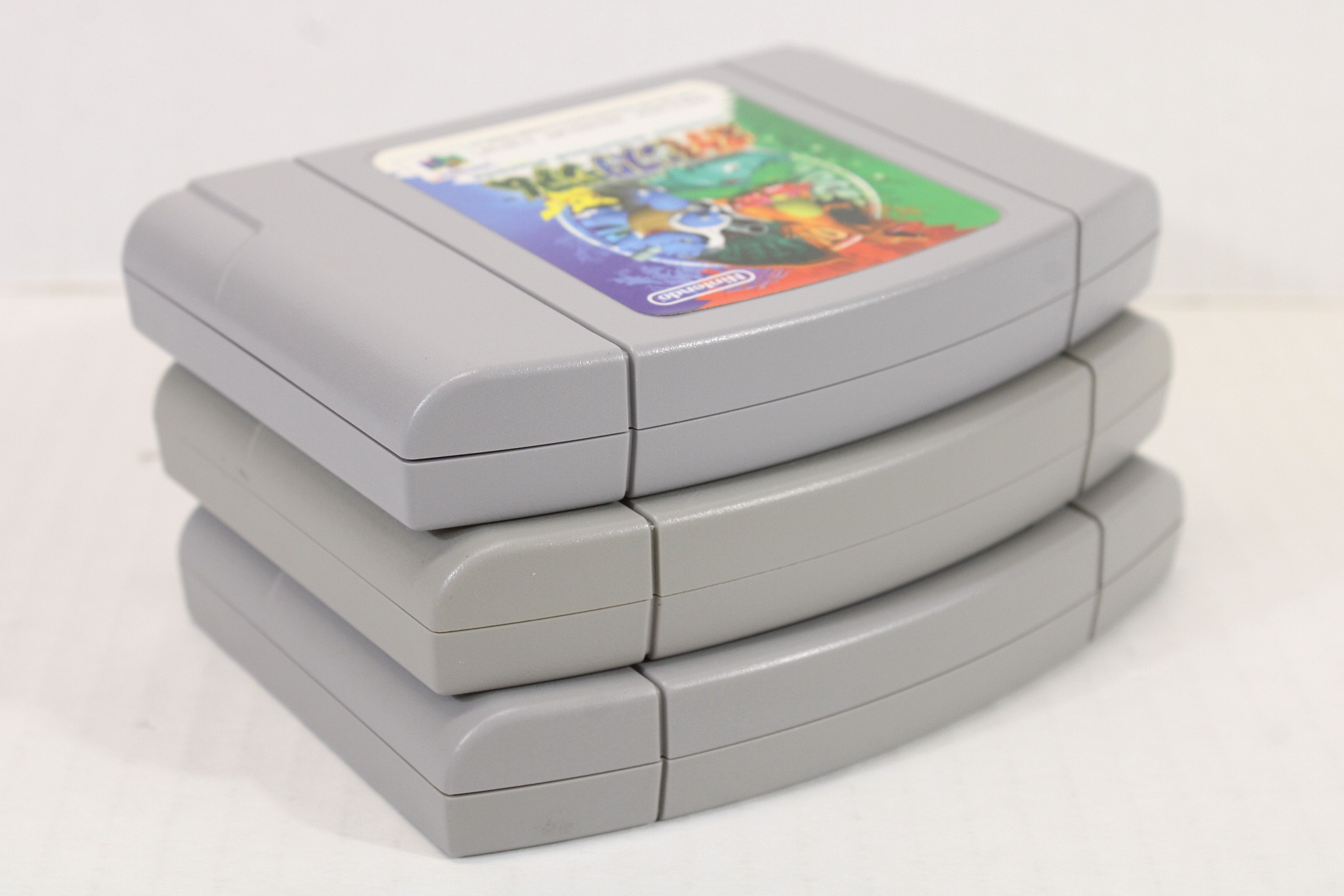 Lot of 3 Pokemon Stadium 1 2 Gold & Silver (C) Nintendo 64 N64