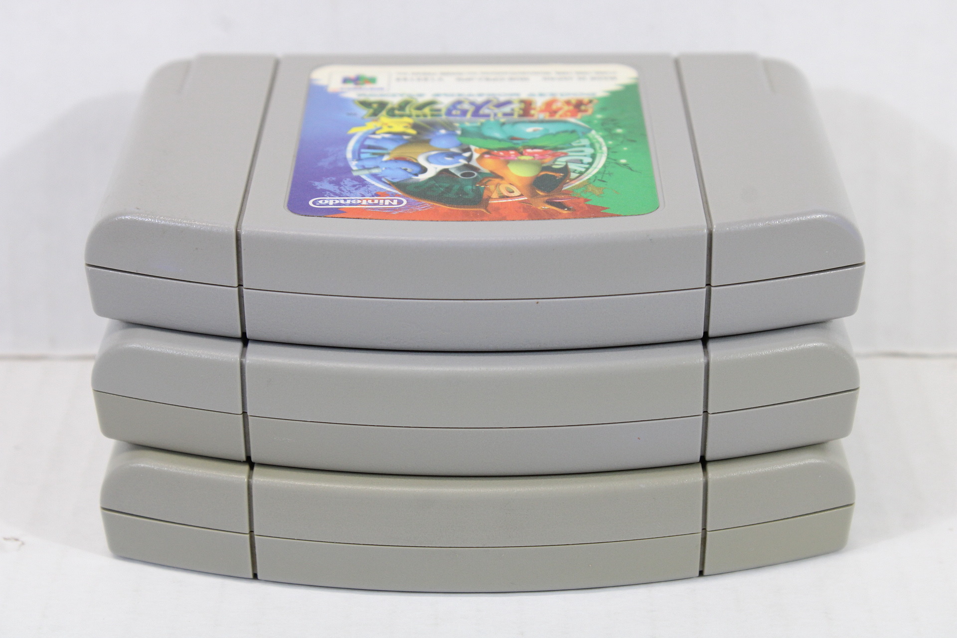 Lot of 3 Pokemon Stadium 1 2 Gold & Silver (C) Nintendo 64 N64