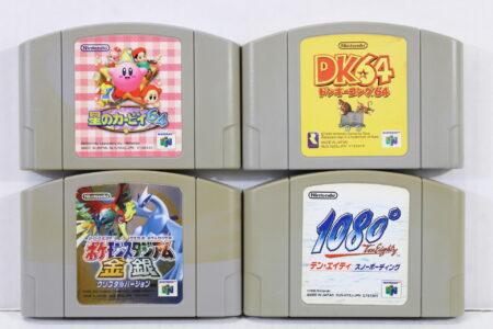 Lot of 4 Kirby Crystal Shards Donkey Kong 64 1080 Snowboarding Pokemon Stadium Gold & Silver (C) Nintendo 64 N64