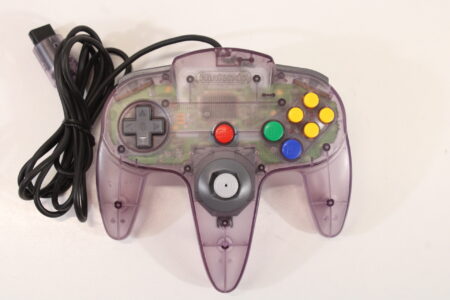 Official Nintendo 64 Atomic Purple Controller 8/10 Tight Stick N64 (B)