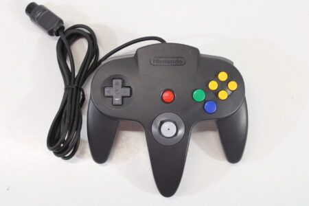 Official Nintendo 64 Controller Black x Gray 7/10 Tight Stick (B) Nintendo 64 N64