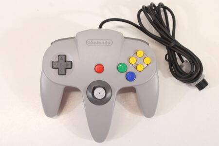 Official Nintendo 64 Controller Gray 8/10 Tight OEM Stick N64 (B)