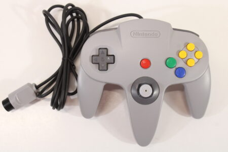 Official Nintendo 64 Controller Gray 10/10 Tight OEM Stick N64 (B)