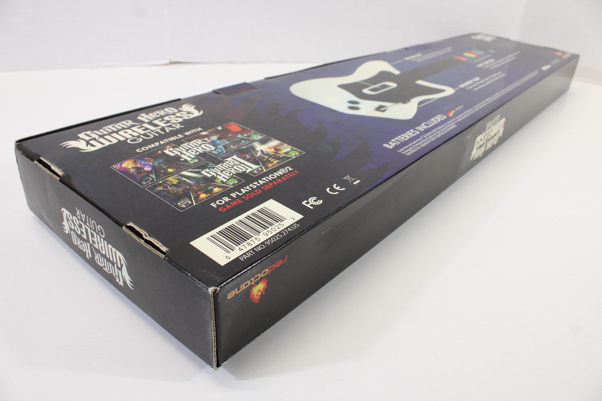 Red Octane Guitar Hero Wireless Controller Boxed with Receiver, Guitar Hero Game, and Strap (B) PlayStation 2 PS2
