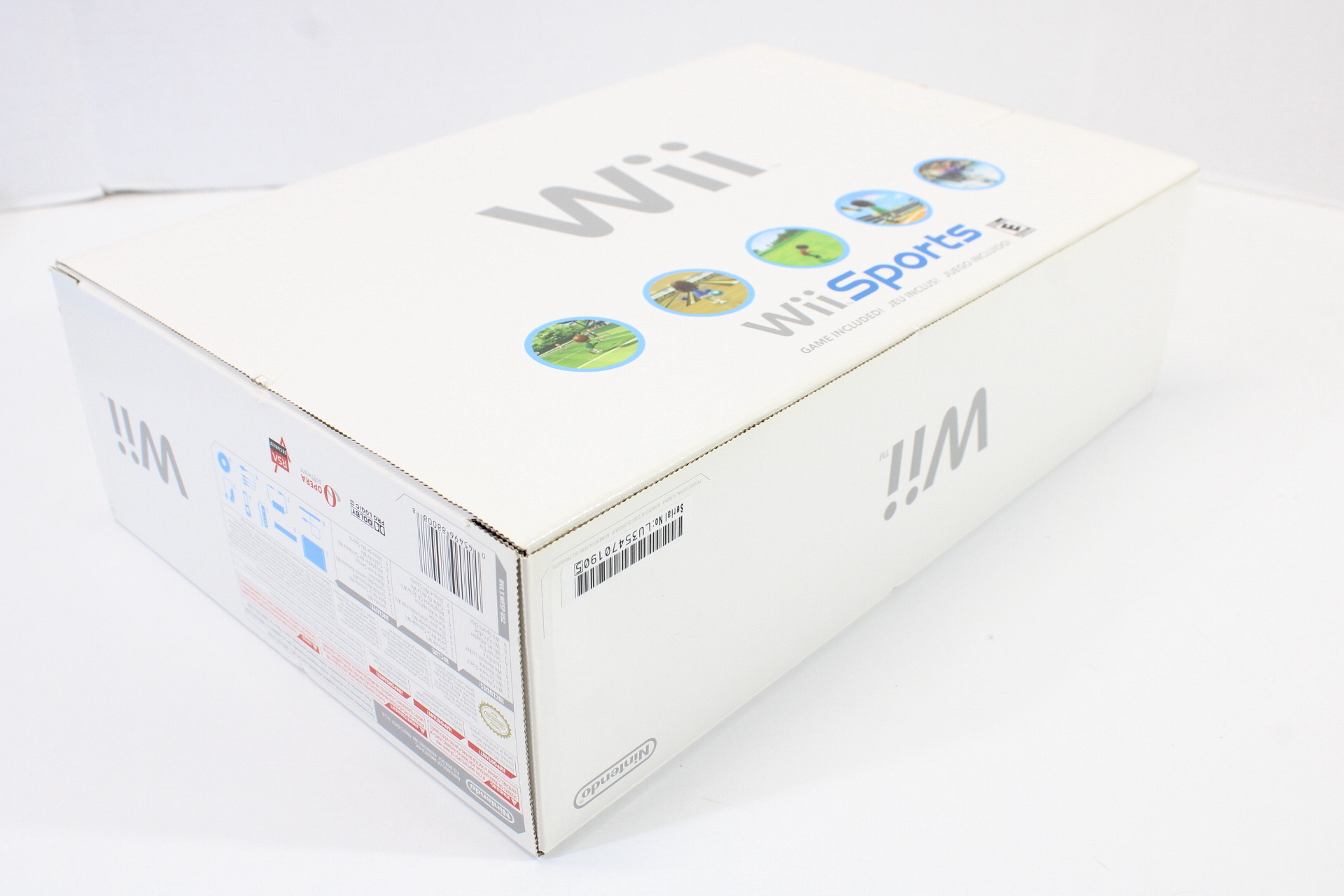 North American Nintendo Wii White Console Boxed 3 Games Controller Cables RVL-001(USA) (B)