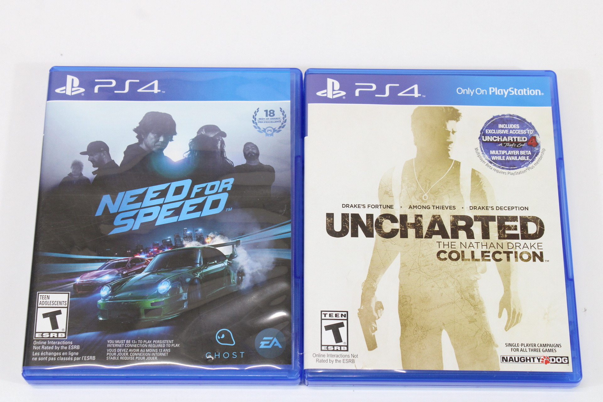 North American PlayStation 4 PS4 console Boxed CUH-1215A Uncharted Need for Speed (USA) (B)