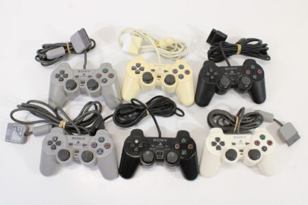 Wholesale Lot of 6 Official PlayStation Analog / Dualshock 2 Controllers OEM PS PS2 (Uncleaned & Not Working Properly)