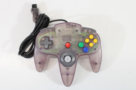 Official Nintendo 64 Atomic Purple Controller 9/10 Tight Stick N64 (B)