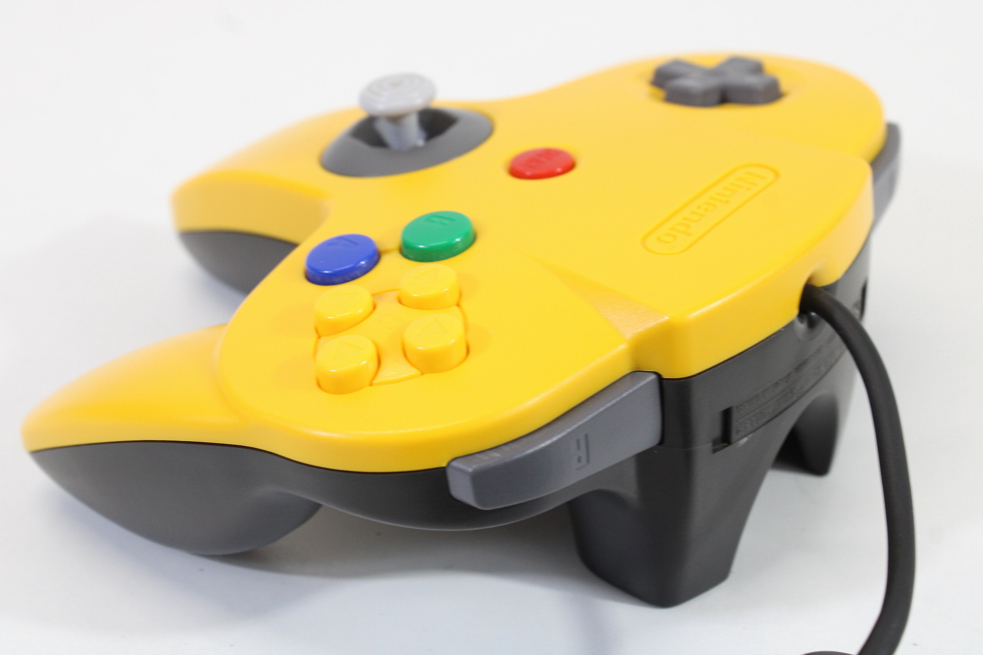 Official Nintendo 64 Controller Yellow x Black 9/10 Tight Stick N64 (B)