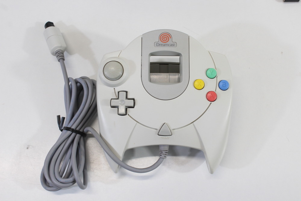 SEGA Dreamcast White Console & Controller AC AV HKT-3000 (B New Clock Battery) SEGA Dreamcast DC