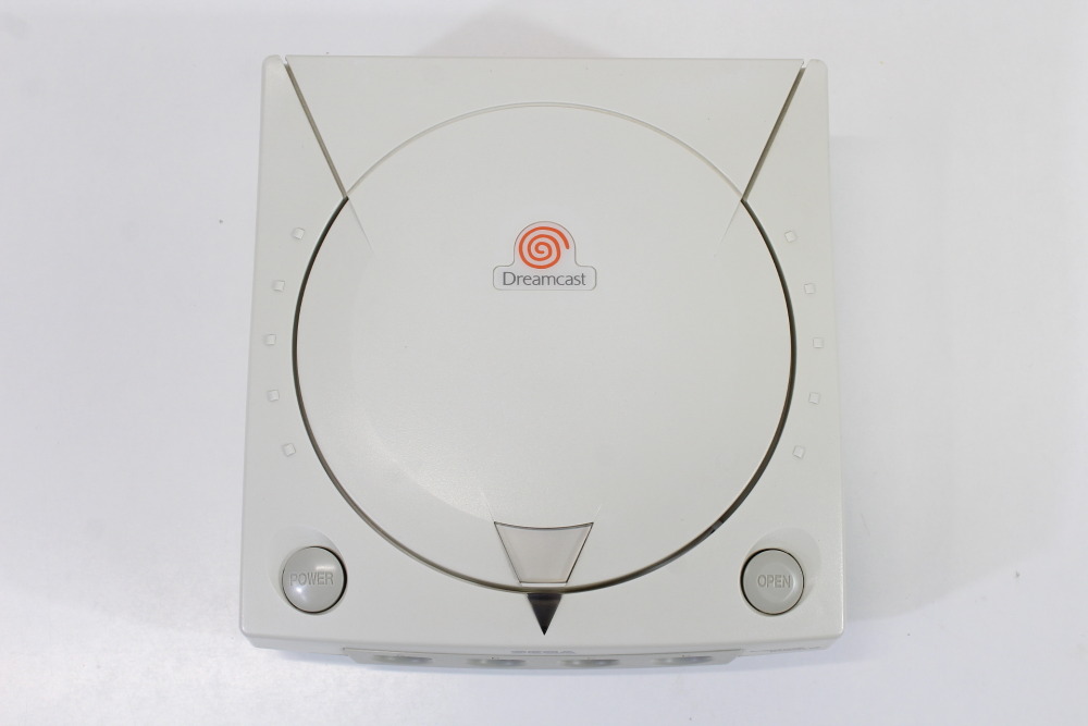 SEGA Dreamcast White Console & Controller AC AV HKT-3000 (B New Clock Battery) SEGA Dreamcast DC