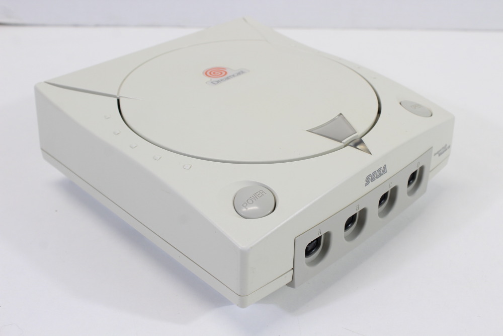 SEGA Dreamcast White Console & Controller AC AV HKT-3000 (B New Clock Battery) SEGA Dreamcast DC