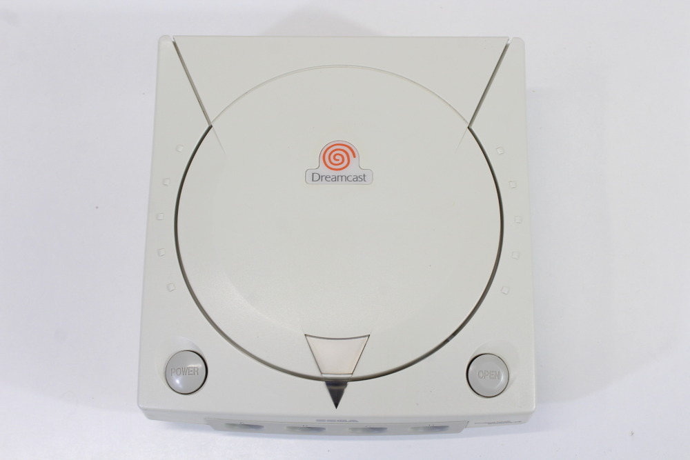 SEGA Dreamcast White Console & Controller AC AV HKT-3000 (B New Clock Battery) SEGA Dreamcast DC