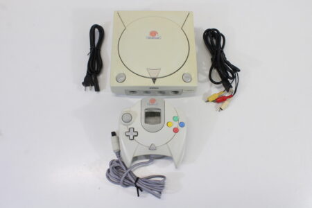 SEGA Dreamcast White Console & Controller AC AV HKT-3000 (C Discolored New Clock Battery) SEGA Dreamcast DC
