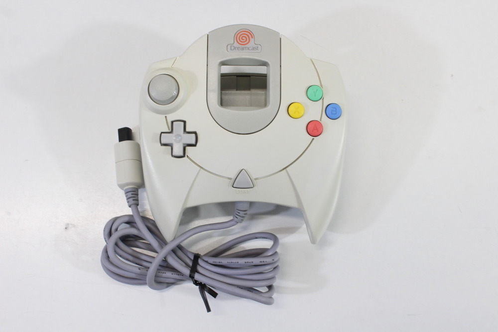 SEGA Dreamcast White Console & Controller AC AV HKT-3000 (C Discolored New Clock Battery) SEGA Dreamcast DC