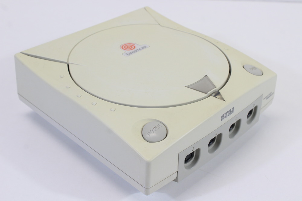 SEGA Dreamcast White Console & Controller AC AV HKT-3000 (C Discolored New Clock Battery) SEGA Dreamcast DC