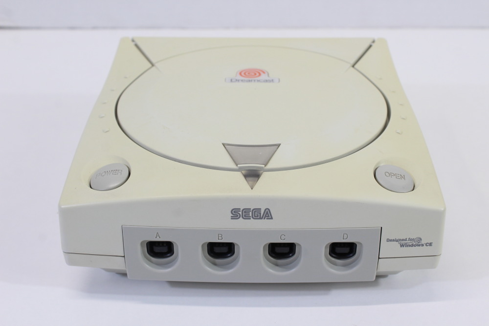 SEGA Dreamcast White Console & Controller AC AV HKT-3000 (C Discolored New Clock Battery) SEGA Dreamcast DC
