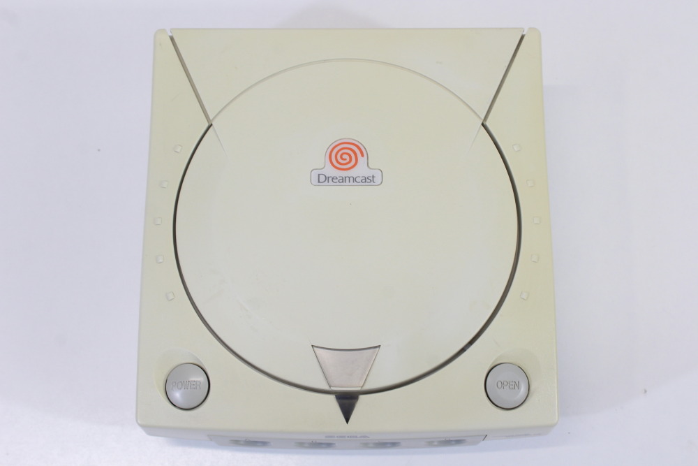 SEGA Dreamcast White Console & Controller AC AV HKT-3000 (C Discolored New Clock Battery) SEGA Dreamcast DC